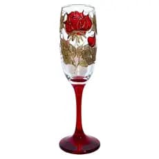 Taça Pombagira Altar Umbanda Rosas Vermelhas 180ml Luxo Vermelho