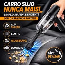 Aspirador Automotivo Portátil Sem Fio Potente Recarregável Mini Aspirador Carro Compacto Premium