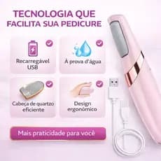 Lixa de Pé Elétrica Recarregável USB à Prova D’Água – Suaviza Calos