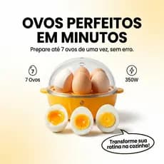 Cozedor de Ovos Elétrico 110V 7 Ovos 350W Automático Egg Cooker Multifuncional a Vapor(Cores sortidas)