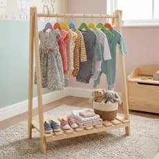 Prateleira Estante De Chão Infantil Para Quarto e Plantas Madeira Pinus