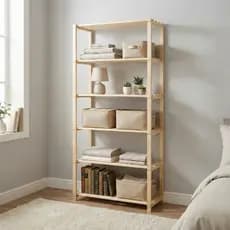 Estante Prateleira 6 Andares Madeira Pinus Maciça 170x80 Organizadora Cozinha Quarto Sala