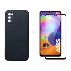 Capa Capinha Case Aveludada + Película de vidro 9D SAMSUNG GALAXY A02S