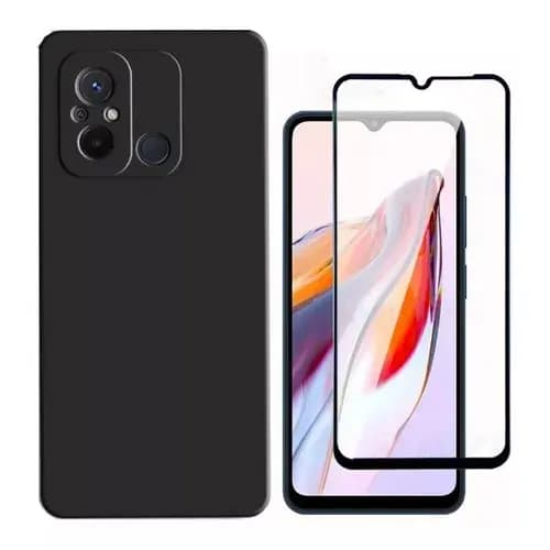 Capa Capinha Aveludada + Película 3d Para Xiaomi Redmi 12c
