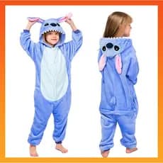 2025 Meninas Meninos Ponto Azul Dos Desenhos Animados Pijamas Crianças Bonito Dinossauro Pikachu Onesies Animal Flanela