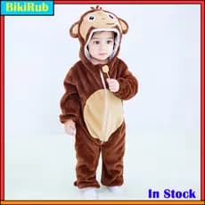 Natal Kigurumi Bebê Macaco Ponto Vaca Coelho Tigre Dos Desenhos Animados Macacão Infantil Crianças Animal Meninas Menino