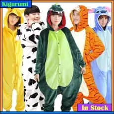 Pijama De Inverno Feminino Masculino Unissex Adulto Dinossauro Stitch Cartoon Onesie Animal Kigurumi Roupa De Dormir