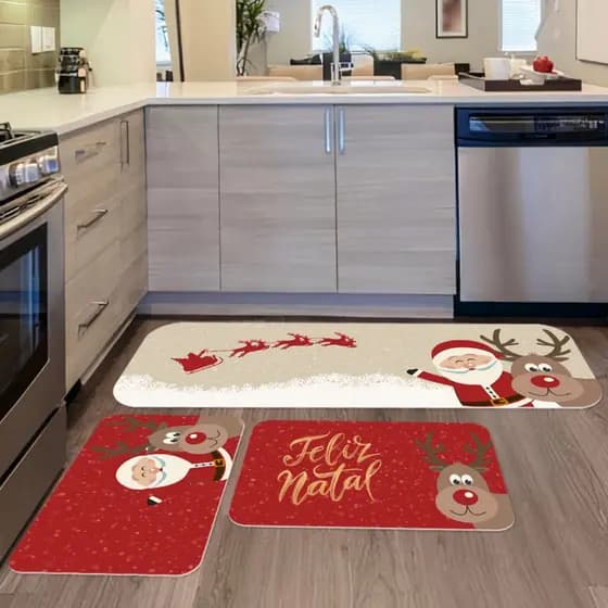 Tapetes de Cozinha 3 Peças COLEÇÃO DE NATAL! - ENVIO RÁPIDO!!