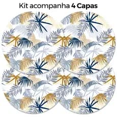 Kit 4 Capas para Sousplat Decorativo Folhas 35X35 cm ENVIO RÁPIDO!!