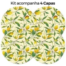 Kit 4 Capas para Sousplat Decorativo Limões 35X35 cm ENVIO RÁPIDO!!
