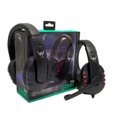 Headset Gamer LED RGB Vermelho - Conforto, Áudio Superior e Iluminação RGB