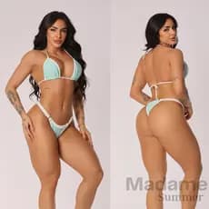 biquini regulavel tendência look verão ajustavel no corpo