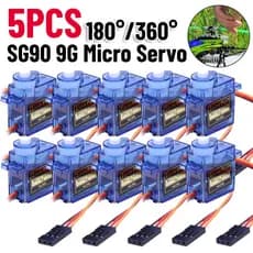SG90 9G Micro Servo Motor Para Aviões RC Braço Robô 180 °/360 Controles De Asa Fixa Helicópteros De