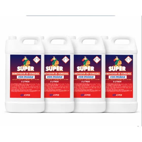 Kit 4 super removedor de gordura de 5 litros ( valor promocional )