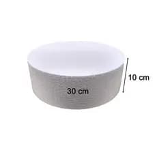Base P/ Bolo Fake 30cm x 10cm De Isopor EPS Maciço