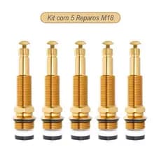 Kit 5 Cabeçotes 1416 Metálicos para Registro de Chuveiro/Torneira – Alta Durabilidade