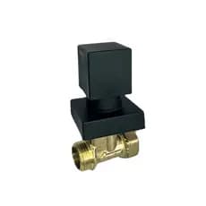 Registro Pressão Chuveiro 1416 3/4 x 1/2 Quadrado Preto Fosco
