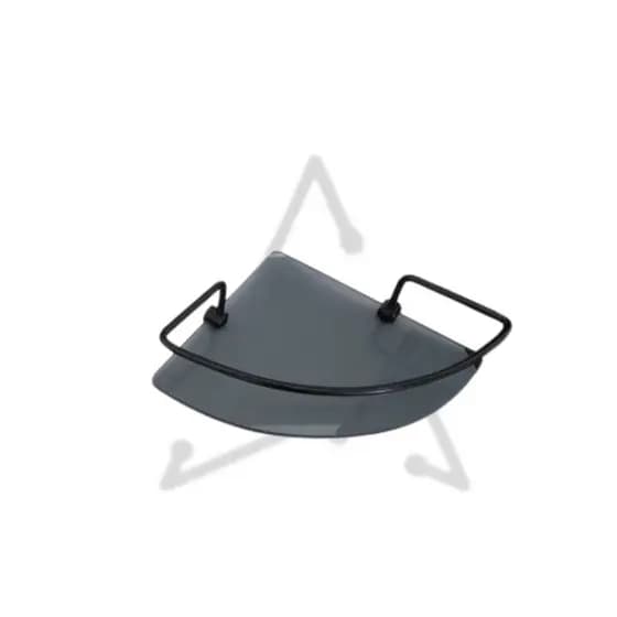 Porta Shampoo Fumê de Banheiro Canto (All Black Shampoo's holder)