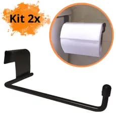 Kit Porta Suporte Papel Higiênico Unitário Frontal Caixa Acoplada Aramado Acessório Banheiro