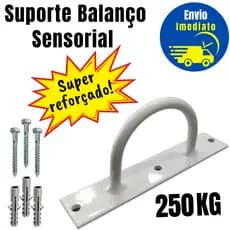 Kit Gancho Suporte Para Balanço Sensorial Rede Forte Reabilitação 250kg