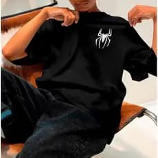 Camisa Masculina Macio Tecido 100% Algodao Estampa Aranha