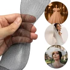 Fita Crinol Estruturante 3,8cm 22m Vestido Costura Alça Tiara