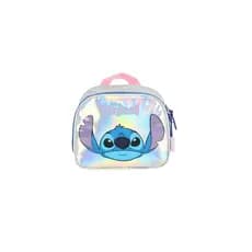 Lancheira Holográfica Stitch Escolar Metalizada Infantil