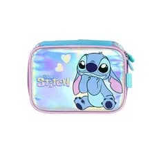 Estojo Stitch Box Disney Holografico Escolar Meninas Kids