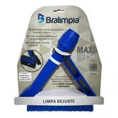 Escova Sem Cabo Para Rejunte Maxi Tech Bralimpia Azul