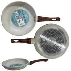 Panela Frigideira Antiaderente Cerâmica 20cm Creme Lehavi