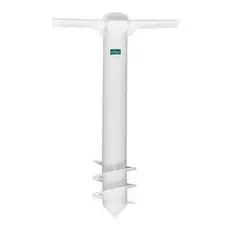 Âncora De Fixação P/ Guarda-sol 38mm Tobee Com Haste Branca Branco