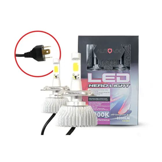 Par Lâmpadas Em Led Automotivo 6000k 3200 Lumens 2D Encaixe H4