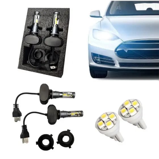 Kit Lâmpada Super Ultra Led 55w 12v/24v 6000k 8200 Lumens H7