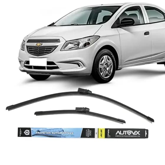 Jogo De Palheta Chuva Para-Brisa Chevrolet Onix Prisma 2013 á 2018 Especifica 14 e 24 Polegadas