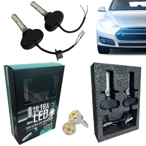 Kit Lâmpada Super Ultra Led 55w 12v/24v 6000k 8200 Lumens H1
