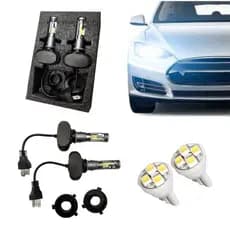 Kit Lâmpada Ultra LED H4 55W 12V/24V 6000K 8200 Lumens Super Branca