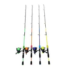 KIT COMPLETO PESCA INICIANTE 1,20M | VARA + MOLINETE AMAZON