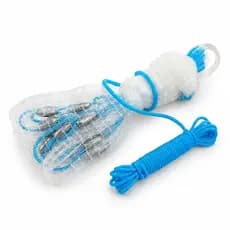 Tarrafa 6m Monofilamento Fio 0,25mm | Malha Fina | Entrega Rápida Garantida
