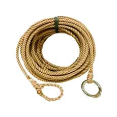 Laço Torcido Cdv Champagne Argola Inox 12 metros ,Para o Campo , Charroa E Biqueira Do Laço Trançadas A Mão