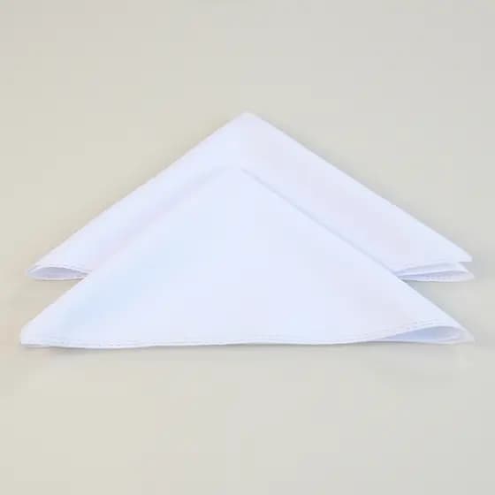 Kit Guardanapo Branco de Tecido Oxford 38x38cm – Ideal para Festas e Eventos