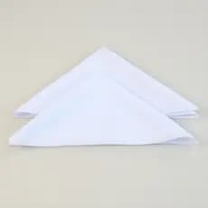 Kit Guardanapo Branco de Tecido Oxford 38x38cm – Ideal para Festas e Eventos