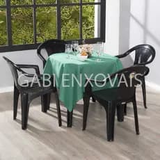 Kit 05 Toalhas Forro para Mesa  1,20x1,20m – Perfeita para Refeições Buffet Decoração
