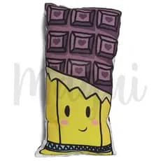 Almofada Baguete Chocolate - Almofada contorno decorativa- Decoração de quarto
