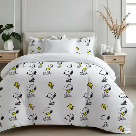 Edredom Snoopy casal Grosso - edredom de Snoopy fofo - edredom solteiro Snoopy - edredom Queen Snoopy