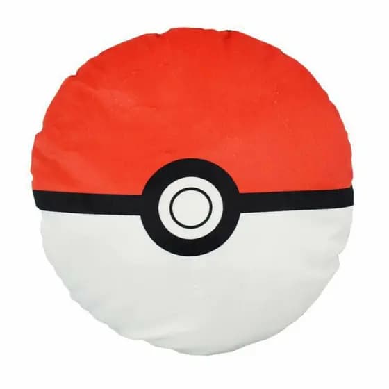 Almofada Divertida Pokébola - Almofada pokemon para decoração geek - nerd