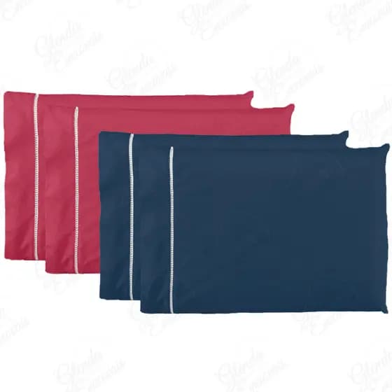 4 Fronhas em Ponto Palito Percal Flex (2 Pares)