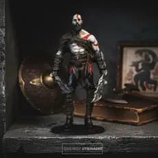 Boneco Kratos God of War 24cm – Estátua Colecionável Premium em Resina Realista Desconto