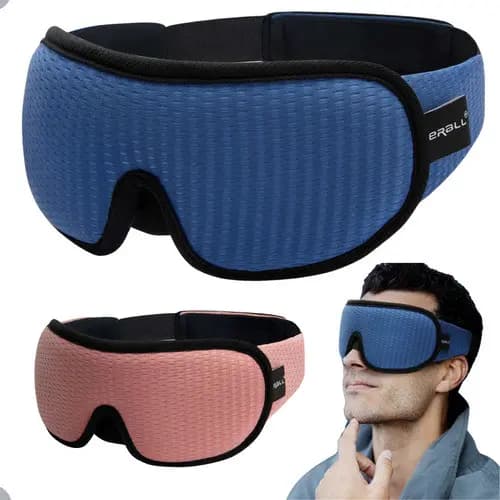 Máscara Tapa Olhos Para Dormir 3d Confortável Viagem Premium