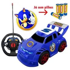 Brinquedo Infantil Carrinho de Controle Remoto Sonic Smart Driver Candide