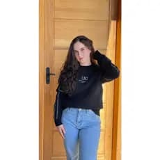 Moletom Sueter Feminino Forrado Detalhes Fashion Lançamento Inverno